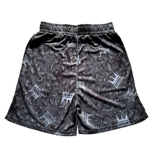 DADA CROWN LOGO LEOPARD SHORTS